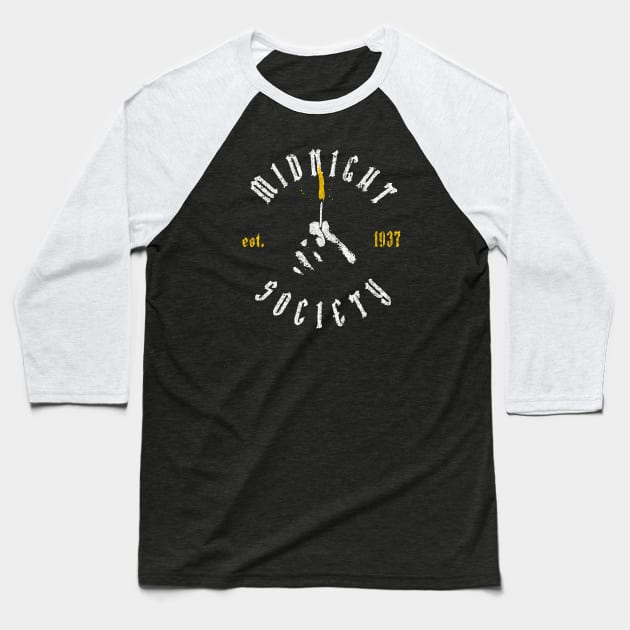 The Midnight Society Baseball T-Shirt by huckblade